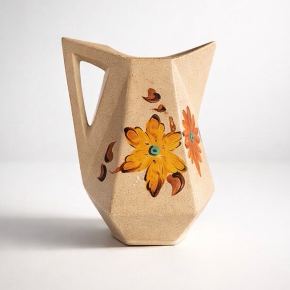 VINTAGE STUDIO‎ POTTERY HOLLAND DUTCH PITCHER/VASE FRENCH COUNTRYSIDE EUROSUMMER